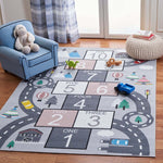 Safavieh Kids Playhouse 226 Rug, KPH226 - Grey / Pink