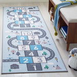 Safavieh Kids Playhouse 226 Rug, KPH226 - Grey / Blue