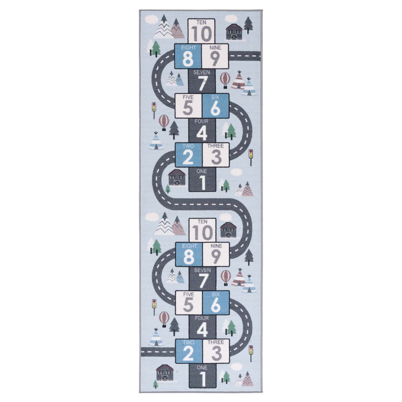 Safavieh Kids Playhouse 226 Rug, KPH226 - Grey / Blue