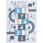 Safavieh Kids Playhouse 226 Rug, KPH226 - Grey / Blue