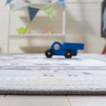 Safavieh Kids Playhouse 232 Rug, KPH232 - Blue / Dark Grey