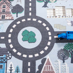 Safavieh Kids Playhouse 232 Rug, KPH232 - Blue / Dark Grey