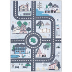 Safavieh Kids Playhouse 232 Rug, KPH232 - Blue / Dark Grey