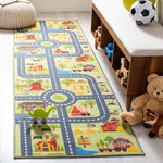 Safavieh Kids Playhouse 232 Rug, KPH232 - Light Green / Dark Grey