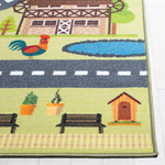 Safavieh Kids Playhouse 232 Rug, KPH232 - Light Green / Dark Grey