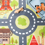 Safavieh Kids Playhouse 232 Rug, KPH232 - Light Green / Dark Grey