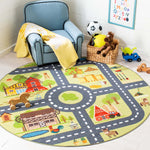 Safavieh Kids Playhouse 232 Rug, KPH232 - Light Green / Dark Grey