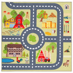 Safavieh Kids Playhouse 232 Rug, KPH232 - Light Green / Dark Grey