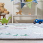 Safavieh Kids Playhouse 235 Rug, KPH235 - Blue / Dark Grey