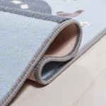 Safavieh Kids Playhouse 235 Rug, KPH235 - Blue / Dark Grey