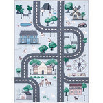 Safavieh Kids Playhouse 235 Rug, KPH235 - Blue / Dark Grey
