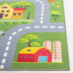 Safavieh Kids Playhouse 235 Rug, KPH235 - Dark Green / Light Grey
