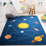 Safavieh Kids Playhouse 253 Rug, KPH253 - Navy / Gold