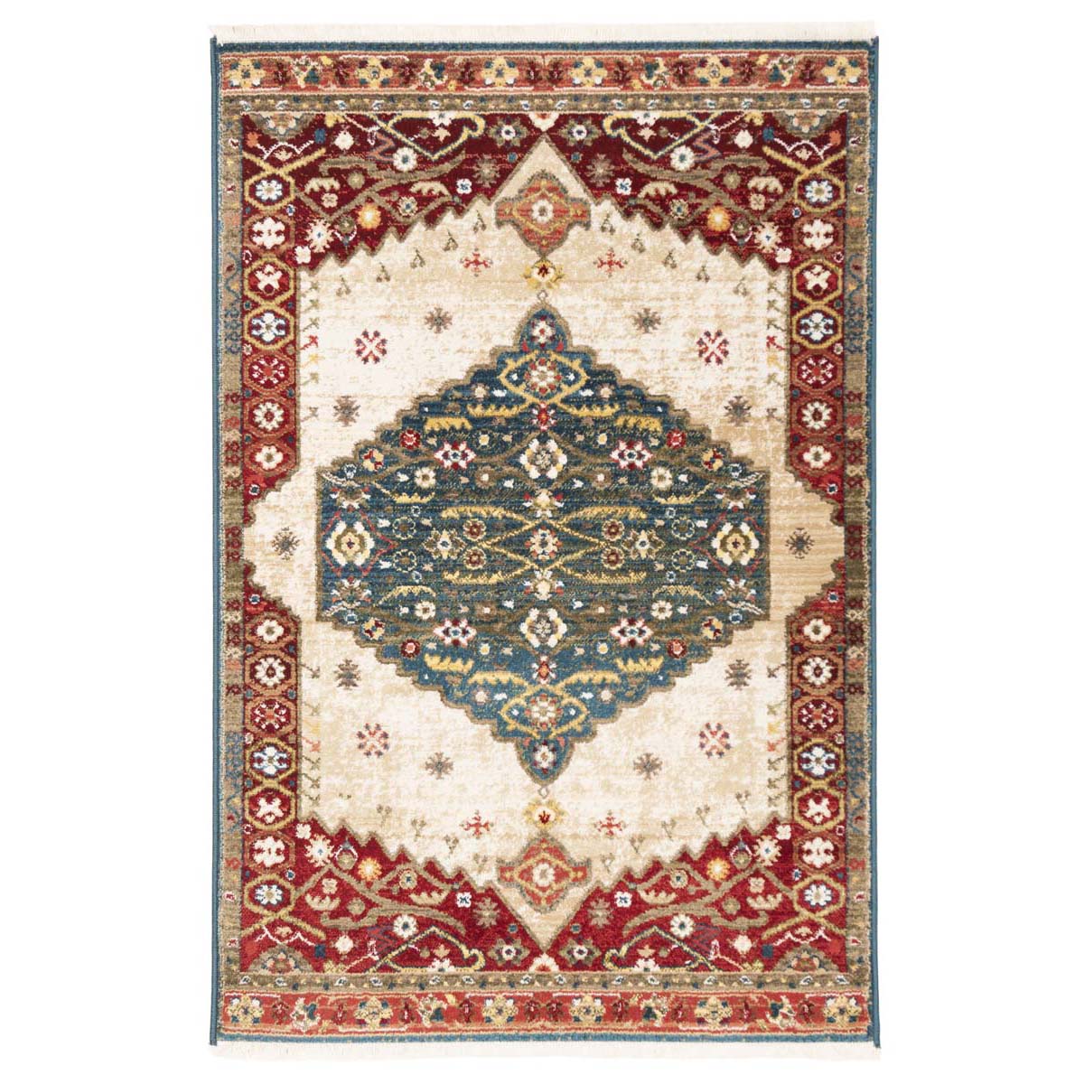 Safavieh Kashan 300 Rug, KSN300 - Blue / Red