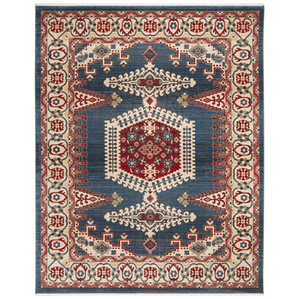 Safavieh Kashan 308 Rug, KSN308 - Navy Blue / Ivory
