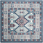Safavieh Kazak 100 121 Rug, KZK121 - Blue / Grey
