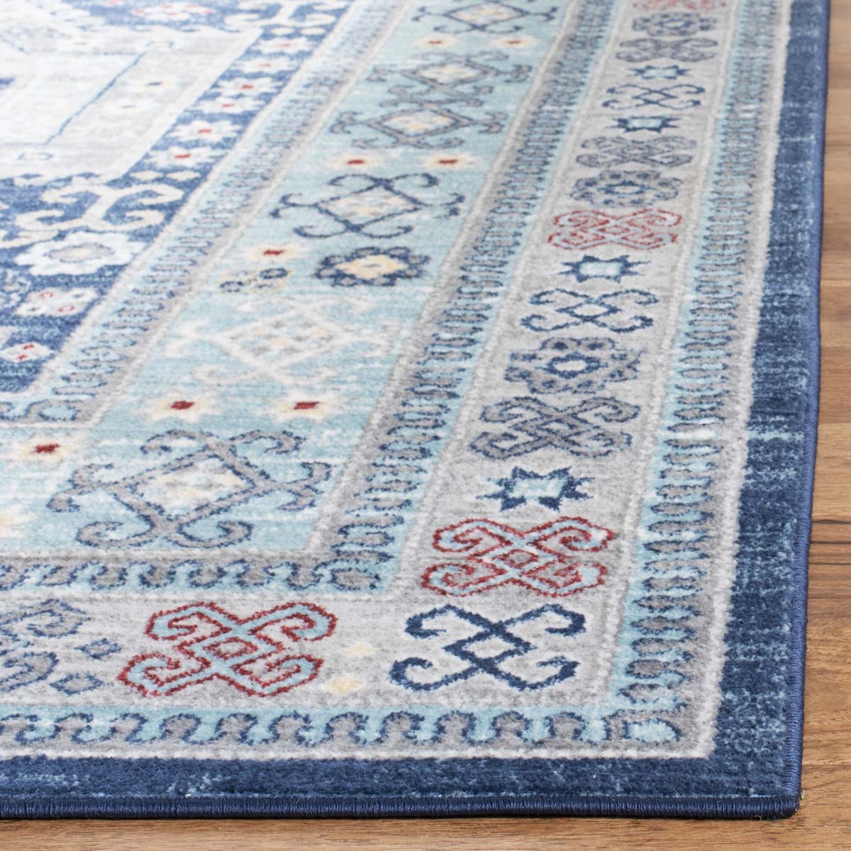 Safavieh Kazak 100 122 Rug, KZK122 - Blue / Creme