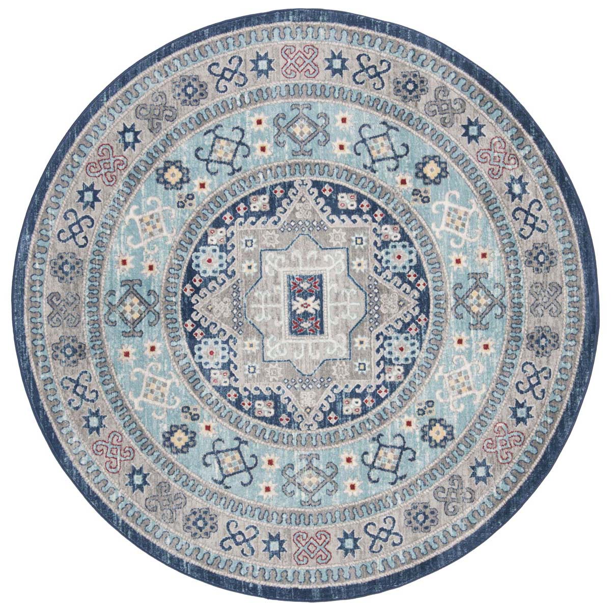 Safavieh Kazak 100 122 Rug, KZK122 - Blue / Creme