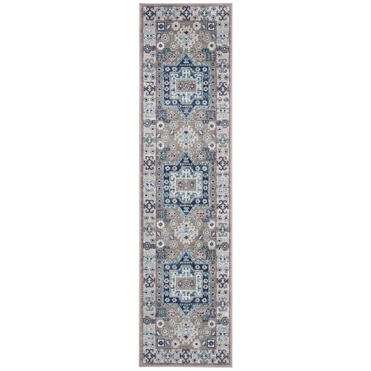 Safavieh Kazak 100 122 Rug, KZK122 - Grey / Blue