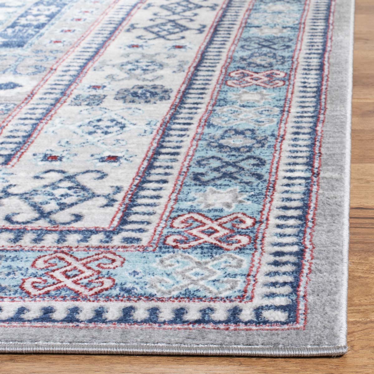 Safavieh Kazak 100 122 Rug, KZK122 - Grey / Blue