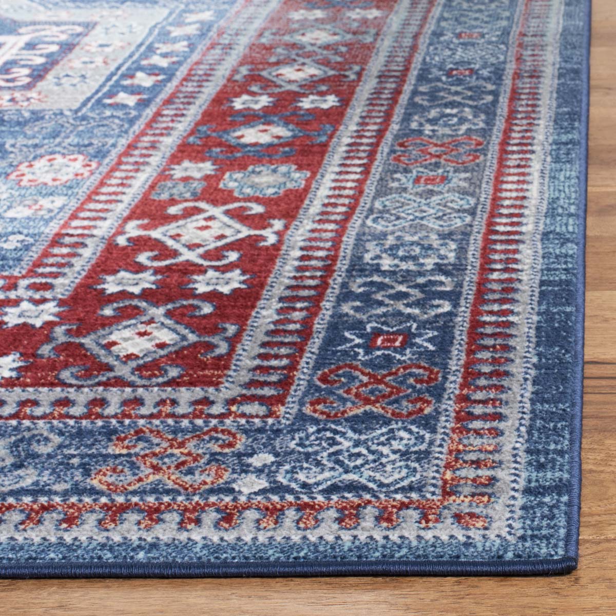 Safavieh Kazak 100 122 Rug, KZK122 - Red / Blue