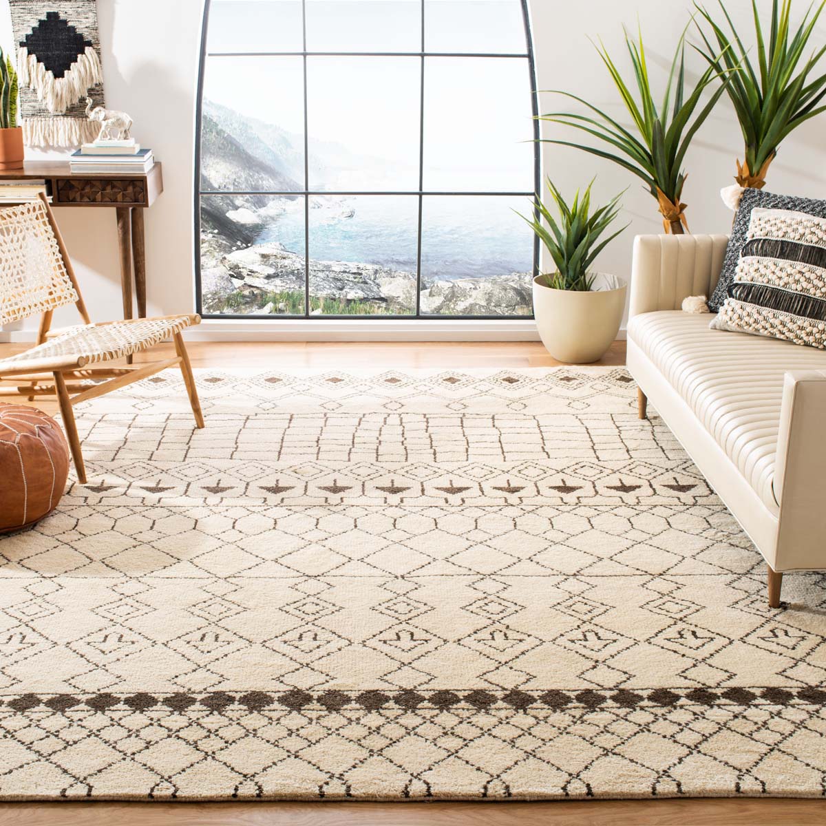 Safavieh Loft 122 Rug, LFT122 - Creme / Brown