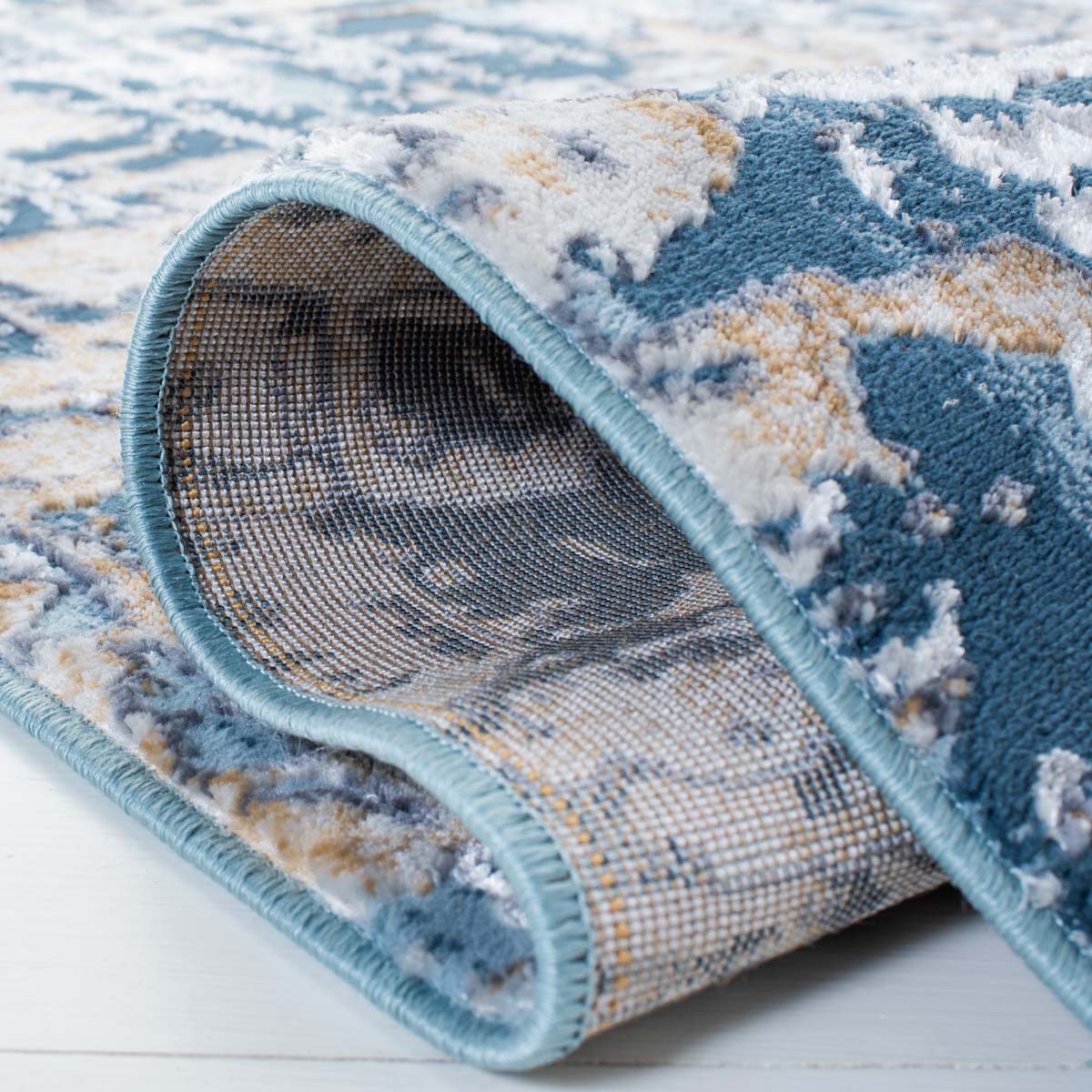 Safavieh Lagoon 174 Rug, LGN174 - Blue / Gold