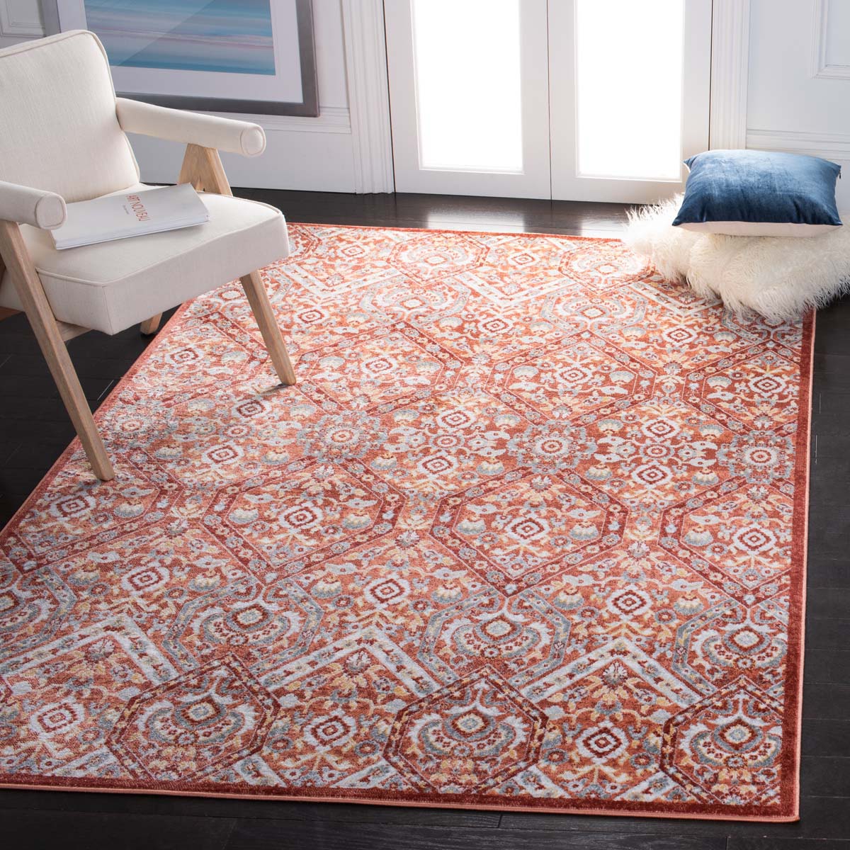 Safavieh Lagoon 238 Rug, LGN238 - Light Brown / Ivory
