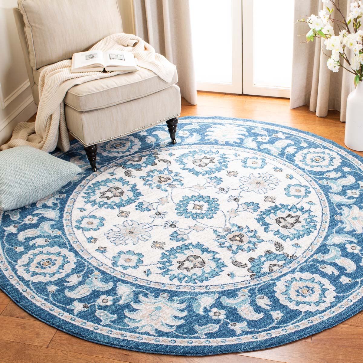 Safavieh Liberty 700 750 Rug, LIB750 - Dark Blue / Ivory