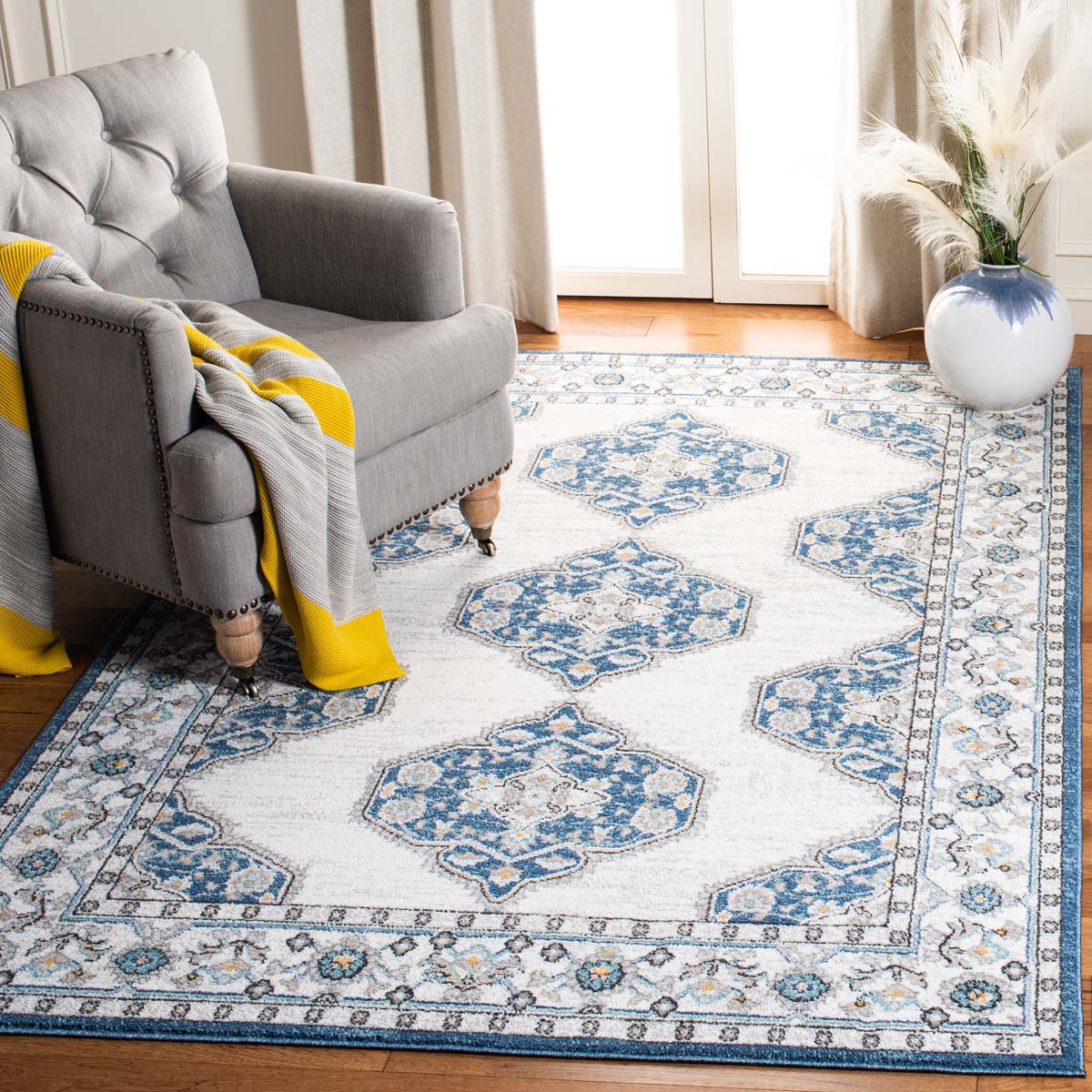 Safavieh Liberty 700 753 Rug, LIB753 - Dark Blue / Ivory