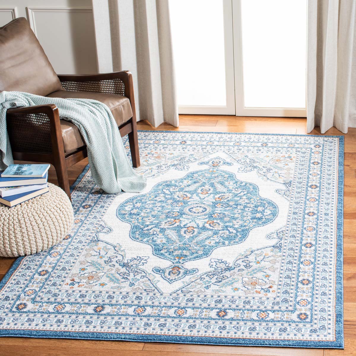 Safavieh Liberty 700 756 Rug, LIB756 - Dark Blue / Ivory