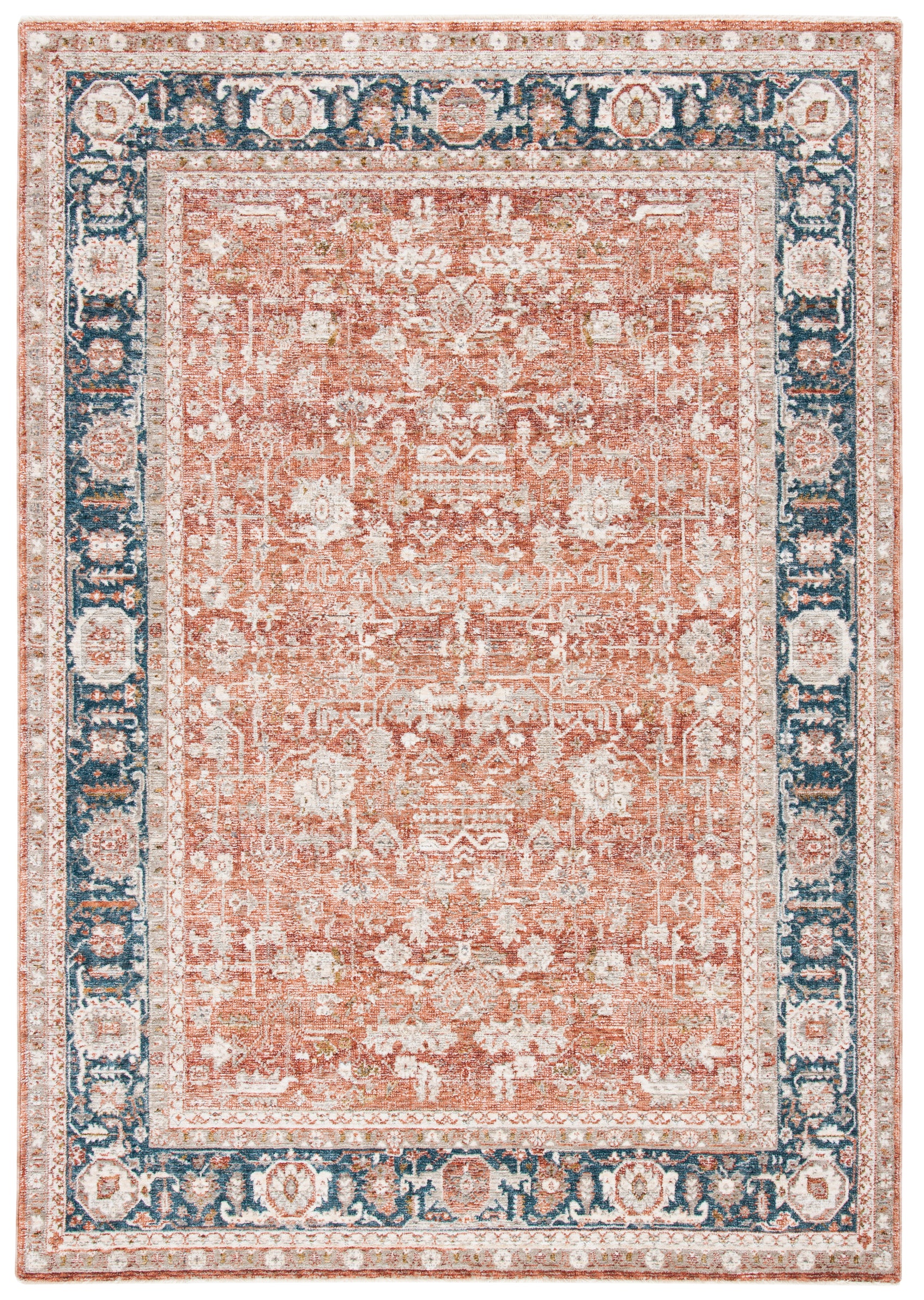Safavieh Limitee 740 Rug, LIM740 - Rust / Blue