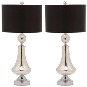Safavieh 25.5 Inch H Crackle Glass Table Lamp (Set of 2), LIT4047