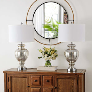 Safavieh Morocco Glass Table Lamp W/ USB Port (Set of 2)(Set of 2), LIT4052