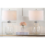 Safavieh Neville 26 Inch H Clear Glass Table Lamp, LIT4067 - Clear (Set of 2)