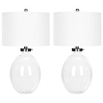 Safavieh Neville 26 Inch H Clear Glass Table Lamp, LIT4067 - Clear (Set of 2)