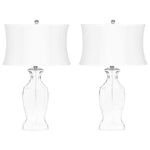 Safavieh Wendy 28 Inch H Glass Table Lamp, LIT4068 - Clear (Set of 2)