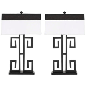 Safavieh Greek 28 Inch H Key Table Lamp(Set of 2), LIT4071