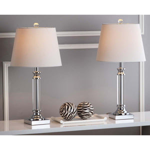 Safavieh Zara 24 Inch H Crystal Table Lamp(Set of 2), LIT4098
