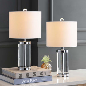 Safavieh Laurie 20 Inch H Crystal Table Lamp(Set of 2), LIT4101