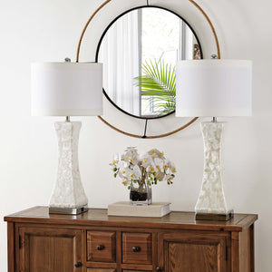 Safavieh Shelley Concave Lamp W/ USB Port(Set of 2), LIT4146