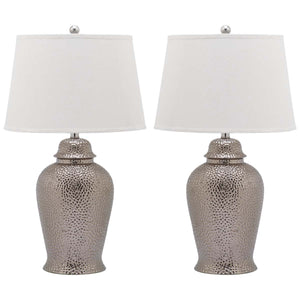 Safavieh Sterling 27.5 Inch H Ginger Jar Lamp(Set of 2), LIT4147