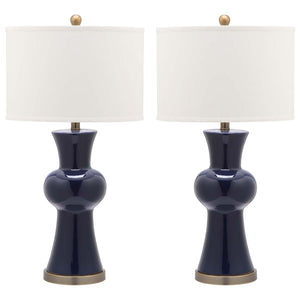 Safavieh Lola 30 Inch H Column Lamp(Set of 2), LIT4150