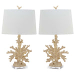 Safavieh Coral Branch 28.5 Inch H Table Lamp, LIT4161 - Cream (Set of 2)