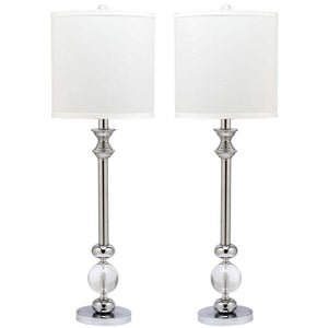 Safavieh Erica 31 Inch H Crystal Candlestick Lamp(Set of 2), LIT4164