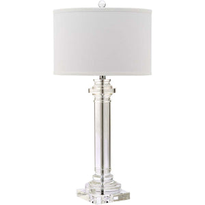 Safavieh Nina 30 Inch H Crystal Column Lamp, LIT4166