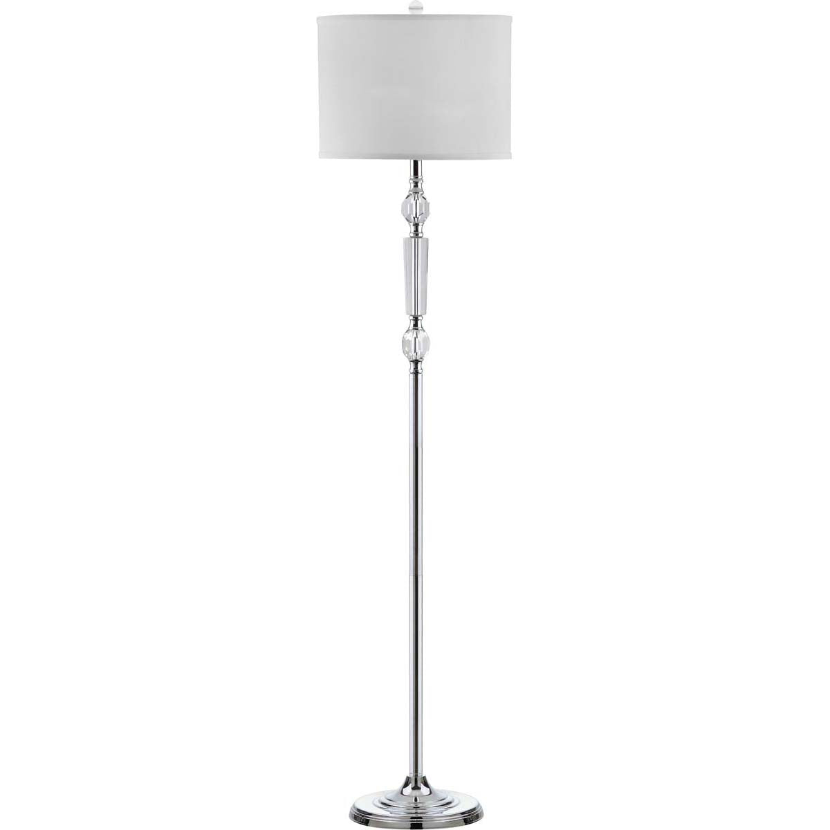 Safavieh Fairmont 60 Inch H Floor Lamp, LIT4176 - Clear/Chrome