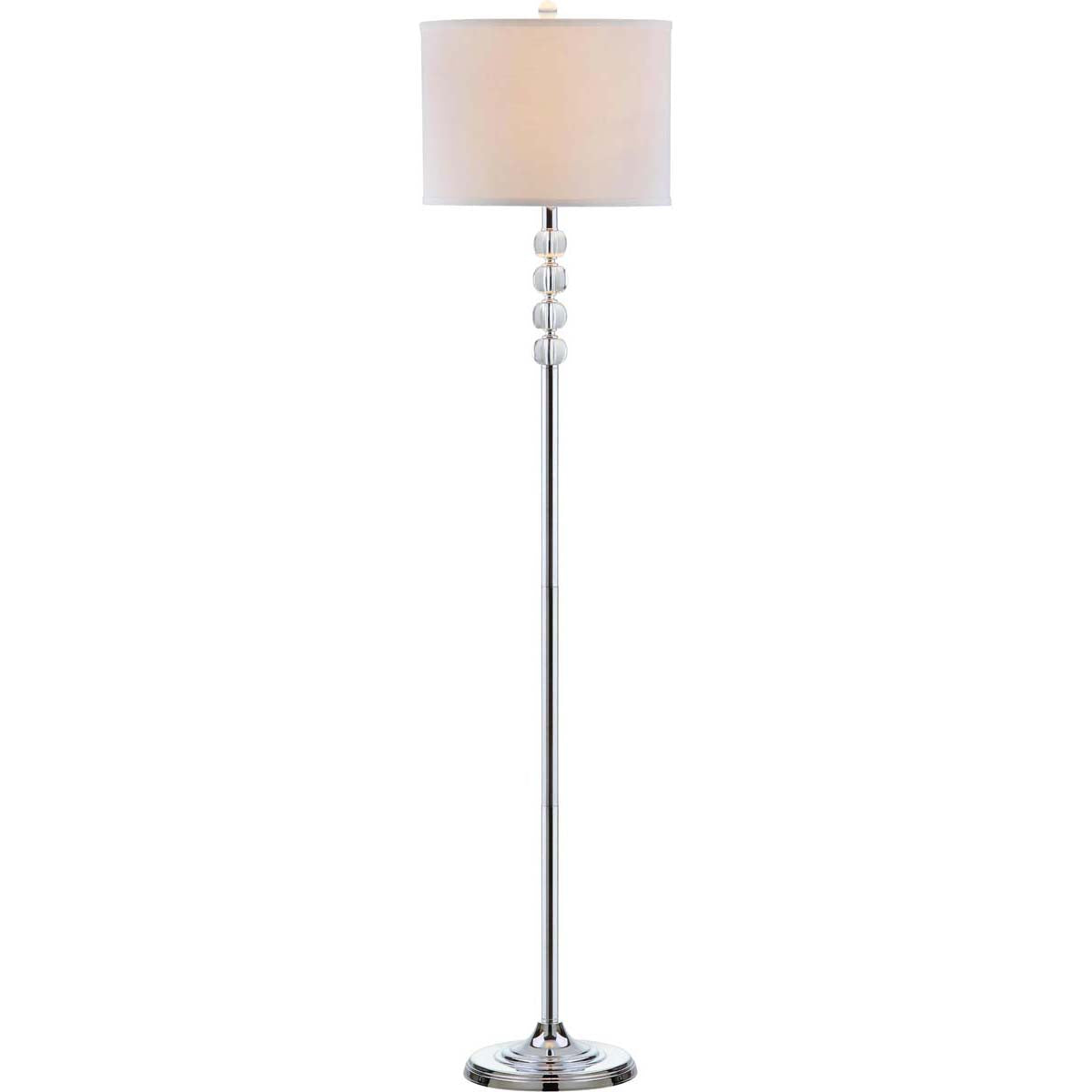 Safavieh Vendome 60 Inch H Floor Lamp, LIT4180 - Clear/Chrome