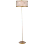 Safavieh Evie 58.25 Inch H Mesh Floor Lamp, LIT4199 - Antique Gold