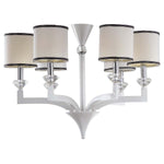 Safavieh Erin 6 Light White 27.5 Inch Dia Chandelier , LIT4214 - Pearl White